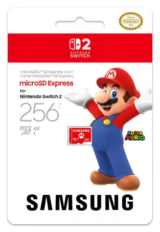 Samsung Nintendo Switch 2 microSDXC Express 256GB červená / Paměťová karta / oficiální licence