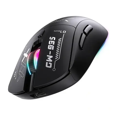 Onikuma CW953 černá / Herní myš / třírežimová / RGB / 12800 DPI / 6 tlačítek