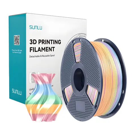 Sunlu PLA+ Silk duhová 04 / Struna pro 3D tiskárnu / PLA / 1,75 mm / 1 kg