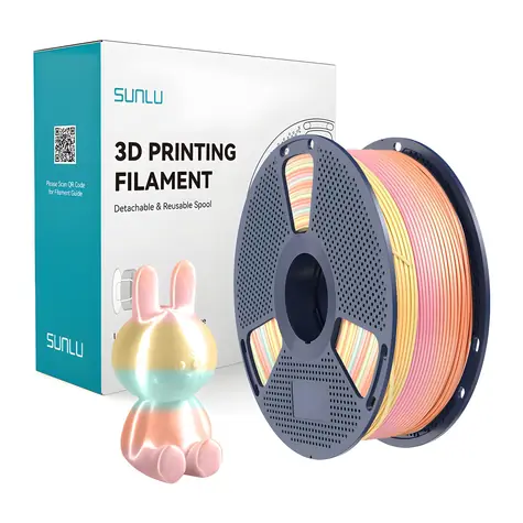 Sunlu PLA+ Silk duhová 05 / Struna pro 3D tiskárnu / PLA / 1,75 mm / 1 kg