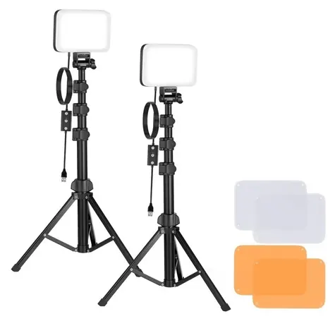 Neewer BP66 / Sada LED světel / 2x 10 W / CRI 95+ / 3200–5600K / se stativy a filtry