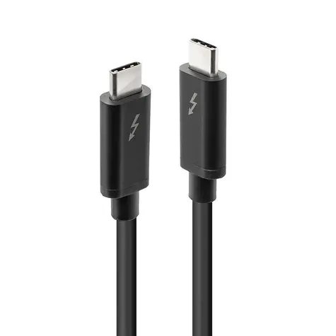 Lindy 41556 černá / Kabel Thunderbolt 3 / 20 Gb/s / pasivní / 1 m