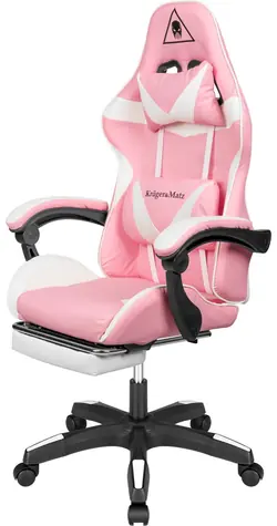 Kruger&Matz GX-150 růžovo-bílá / Herní židle