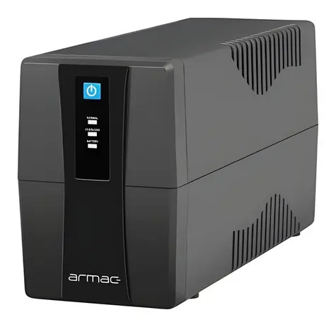 Armac Home Lite HL650E/LEDV2 černá / Záložní zdroj / Line-Interactive / 650 VA / 2x 230V / AVR