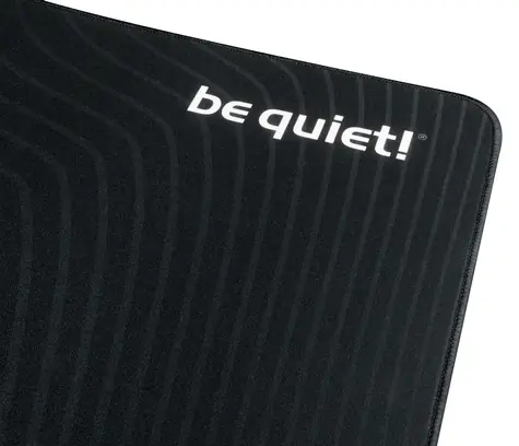 be quiet! Mousepad XL černá / Podložka pod myš / textilní / protiskluzová guma / 900x500 mm / 3 mm