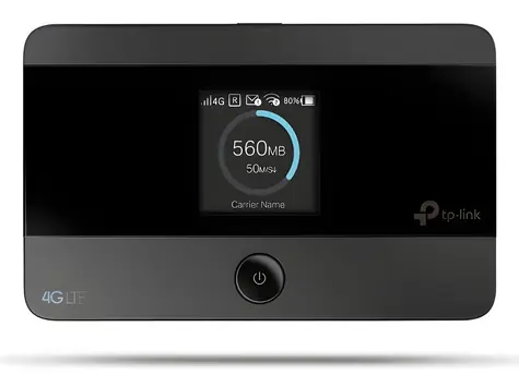 TP-Link M7350 V4 černá / Mobilní LTE router / Wi-Fi 4 (802.11n) / Displej / microSD/SIM / 2100 mAh