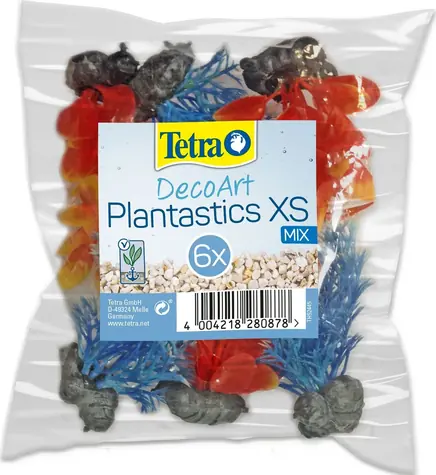 Tetra Umělé akvarijní rostliny mix barev XS 6 ks / Akvarijní dekorace / výška 6 cm / plast