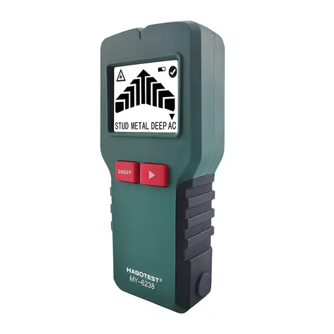 Habotest MY6238 / Detektor kabelů 4v1 / kov, dřevo, AC, dutiny / LCD displej