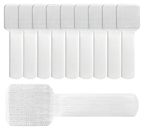 Label The Cable Nástěnný organizér kabelů 10 ks bílá / Držák kabelů / suchý zip / samolepicí