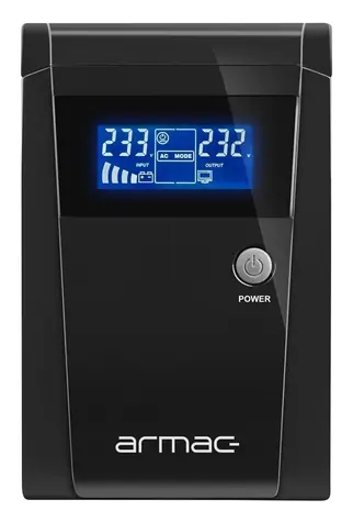 Armac Office 1500F LCD / Záložní zdroj UPS / 1500 VA / 950 W / Line interaktivní / LCD / 3x Typ F