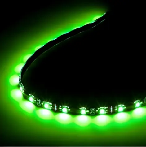 Lamptron FlexLight Pro zelená / LED pásek / 24 LED / do PC skříně