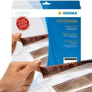 Herma Archivační obaly na negativy / Obaly na negativy / PP transparentní / 5 pásků / 100 listů