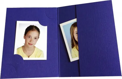 Daiber modrá / Obálka na pasové fotografie / 3 velikosti / 100 ks