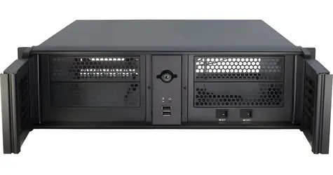 Inter-Tech 3U-3098-S černá / Serverová skříň / 3U / ATX / 5x 5,25” pozice / uzamykatelné dveře