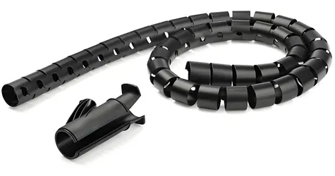 StarTech Cable Manager 45 mm černá / Organizér kabelů / 1,5 m / polyetylen