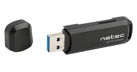 Natec Scarab 2 černá / Čtečka paměťových karet / USB-A / USB 3.2 Gen 1 / SD, microSD