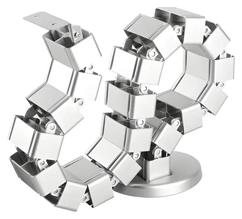 StarTech Vertikální kabelový organizér 129 cm / Kabelový organizér / flexibilní / nastavitelný / stříbrná