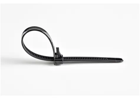 StarTech Uvolnitelná stahovací páska černá / Stahovací páska / nylon / 125 mm / 100 ks