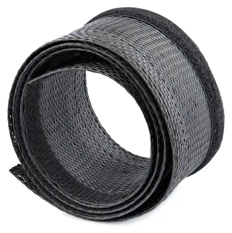 StarTech Kabelový organizér černá / Kabelový organizér / Nylon, polyester / 90 mm / 3 m