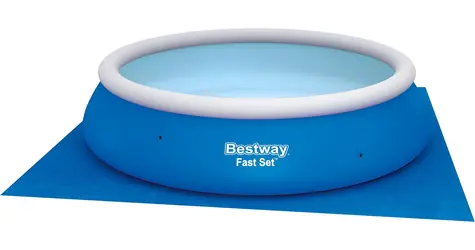 BESTWAY Podložka pod bazén modrá / 396 × 396 cm