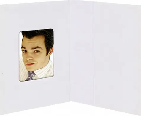 Daiber Folders bílá matná / Paspartovací složky / 38x58 mm / 100 ks