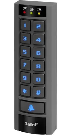 Satel INT-SCR-BL / Přístupová klávesnice / RFID čtečka 125 kHz / venkovní / Grade 3