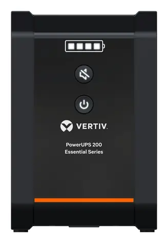 Vertiv PowerUPS 200 Essential černá / Záložní zdroj UPS / 1000VA/525W / 230V / Line-Interactive / 4x Schuko
