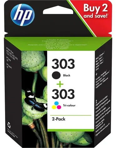 HP 303 (3YM92AE) inkoustová kazeta multipack CMYK / pro HP ENVY Photo 6220 & 6230 / cca 200/165 stran