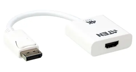 ATEN VC986B / Adaptér / DisplayPort na HDMI 2.0 / True 4K 60Hz / bílá