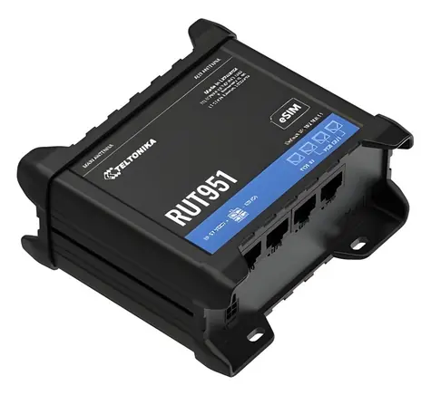 Teltonika RUT951 PoE+ / Router industriální / LTE / eSIM / bez zdroje