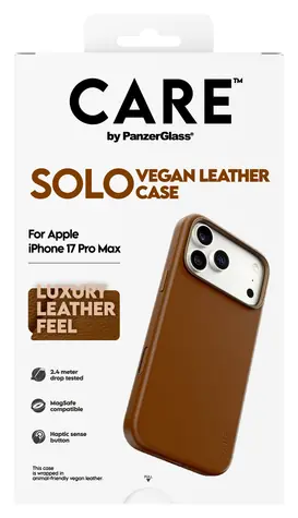 PanzerGlass CARE Solo Apple iPhone 17 Pro Max hnědá / Kryt