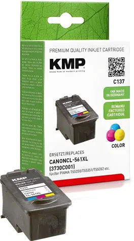 KMP C137 / Inkoustová náplň / barevná / alternativa Canon CL-561XL / renovovaná
