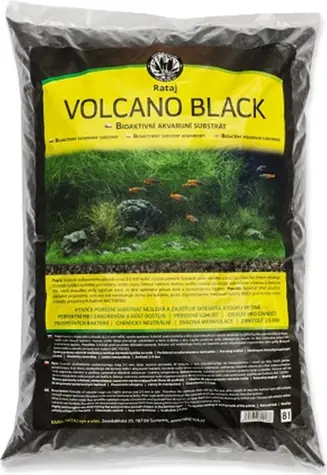 Rataj Volcano Black černý / Akvarijní substrát / 2 l