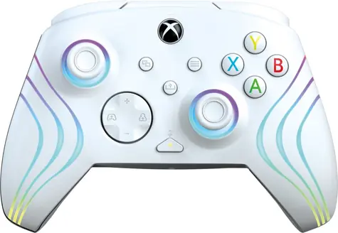 PDP Afterglow WAVE bílá / Gamepad / Programovatelná tlačítka / Podsvícení / USB-C