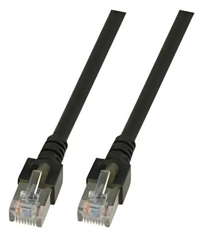 EFB Cat5e SF/UTP černá / Patch kabel / RJ-45 / PVC / 10 m