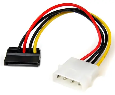 StarTech Napájecí adaptér LP4 na lomený SATA / Adaptér / Molex 4-pin > SATA 15-pin / 15,24 cm