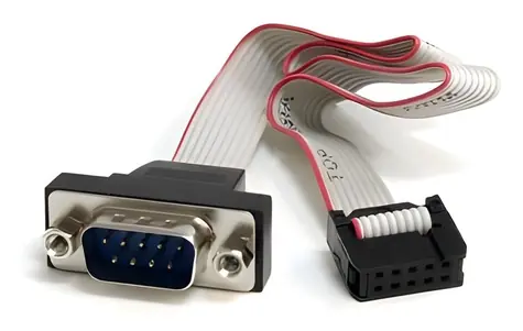 StarTech Sériový kabel DB9-IDC panelová montáž šedá / Kabel / DB-9 / IDC / 40,6 cm