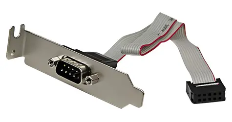 StarTech DB9 redukce do slotu šedá / Redukce / DB9 sériový - IDC / 0,229 m