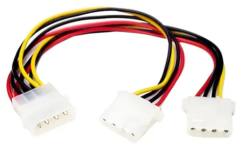 StarTech LP4 - 2x LP4 Power Splitter / Napájecí kabel / Molex 4-pin > 2x LP4 4-pin / 0,23 m