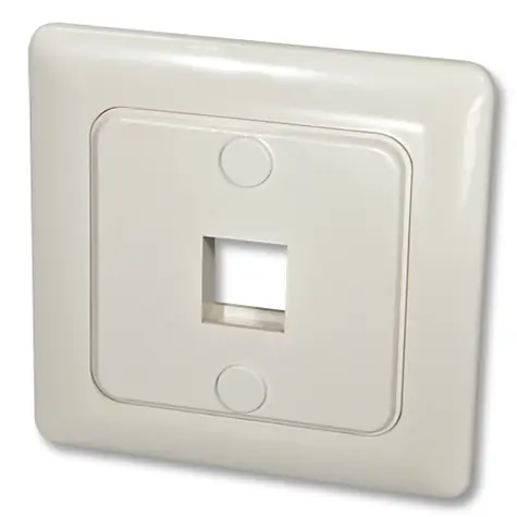 Lindy instalační krabice pro Keystone modul bílá / Zásuvka / Nástěnná / DE norma / 81×81 mm