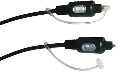 Schwaiger optický kabel Toslink černá / Audio kabel optický / Toslink - Toslink / zlacené konektory / 1,5 m