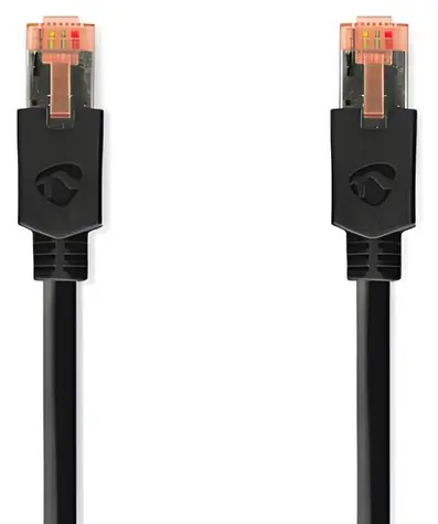 Nedis CAT6 antracitová / Síťový kabel / F/UTP / RJ45 - RJ45 / 1 m / LSZH