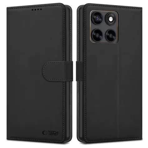 Tech-Protect Wallet černá / Peněženkové pouzdro / Motorola Edge 70 Fusion, Fusion+ 5G
