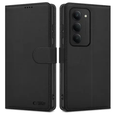 Tech-Protect Wallet černá / Peněženkové pouzdro / Xiaomi Redmi 15 4G/5G