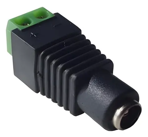 Wantec 5831 Adaptér DC konektor 5,5x2,1mm (F) na svorkovnici / Adaptér / 2 piny / Rovný