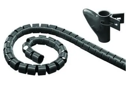 MediaRange Kabelový organizér 20 mm černá / Organizér kabelů / Délka 2,5 m / Plast