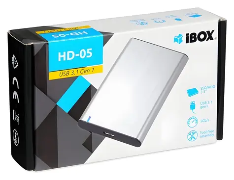 iBox HD-05 šedá / Externí box pro 2.5