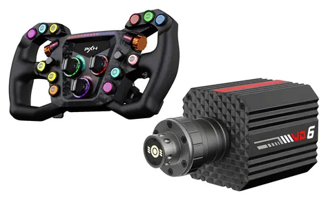 PXN VD6 + GT ONE / Sada Direct Drive volant a základna / 6 Nm / 300 mm / USB / PC