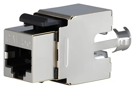 Solarix keystone CAT5E STP SXKJ-5E-STP-BK / Konektor RJ45 / stíněný / černý