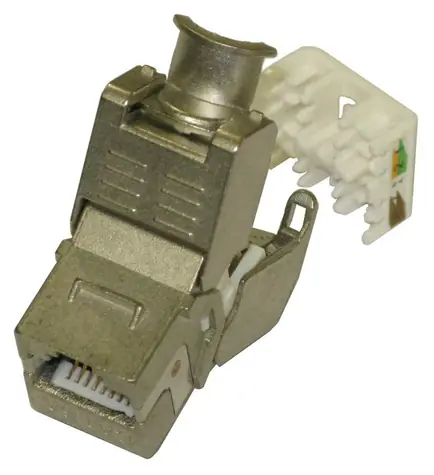 XtendLan Keystone jack RJ45 / Keystone modul / CAT6A / STP / zaklapávací / bez nástrojů